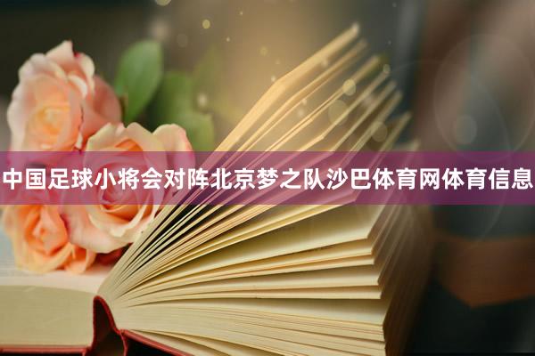 中国足球小将会对阵北京梦之队沙巴体育网体育信息