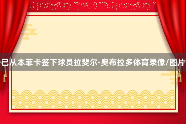 已从本菲卡签下球员拉斐尔·奥布拉多体育录像/图片